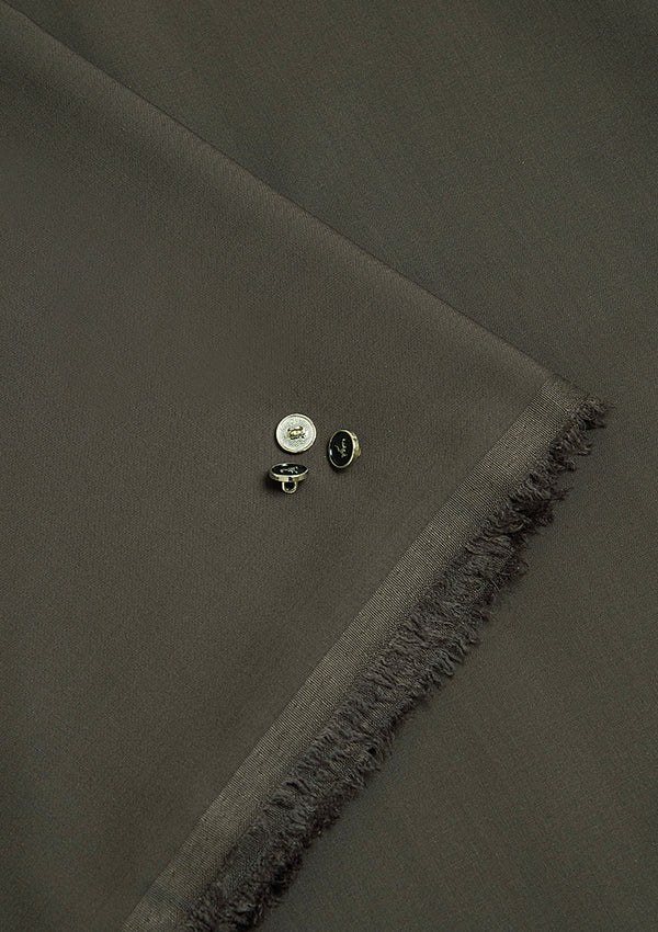 Luxury Wash & Wear, Olive Green - Unstitched 4.25m