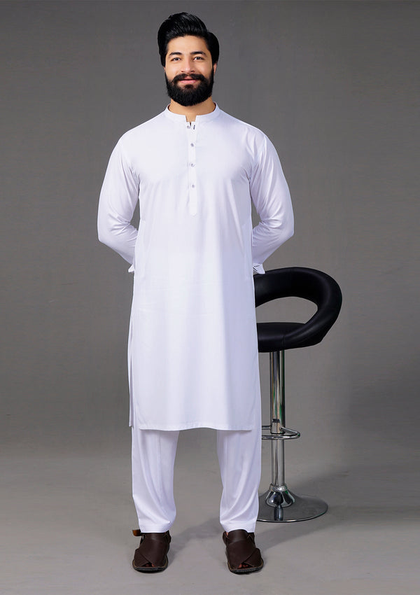 Luxury Wash & Wear, White - Unstitched 4.25m