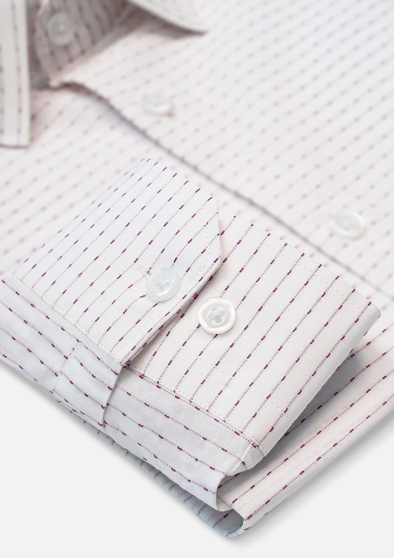 Purple & White Striped Shirt - RTW