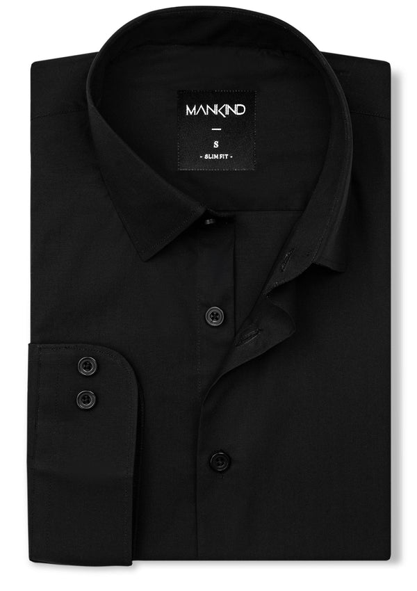 Classic Plain Black Shirt - RTW – Mankind